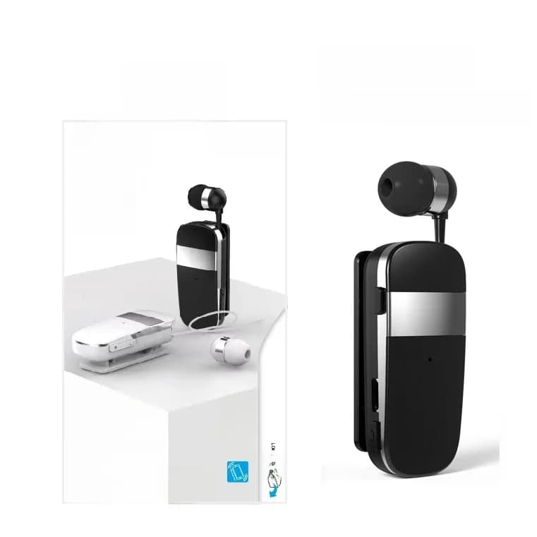 K53 Mini Écouteur Bluetooth sans fil avec fonction d'appel, alerte par vibration, clip d'oreille, pour affaires, oreillette mains libres