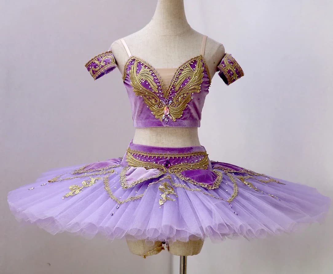 Nouvelle jupe de ballet professionnelle, tutu classique en forme de crêpe