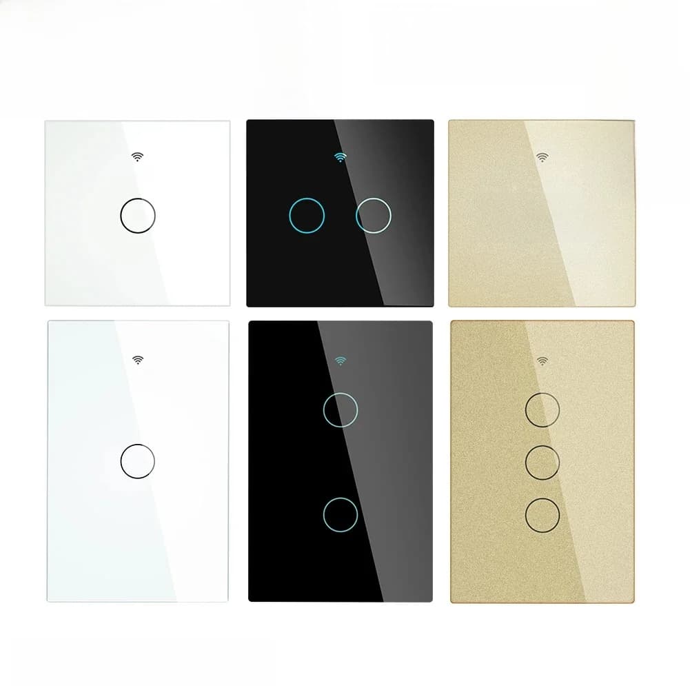 Moes ZigBee – interrupteur mural tactile intelligent, avec neutre/pas de neutre, sans condensateur, vie intelligente, fonctionne avec Alexa Google Home