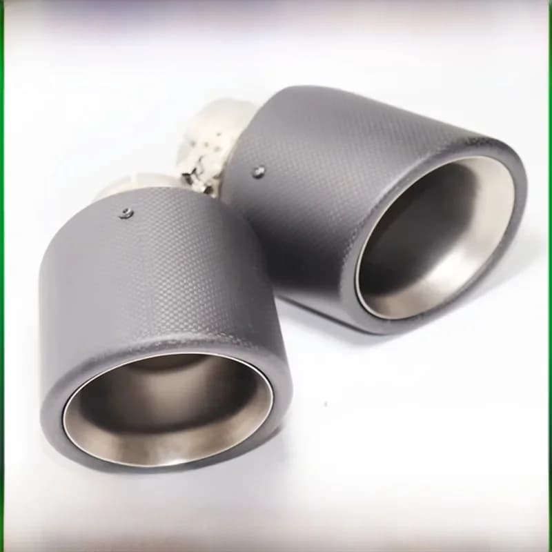 Silencieux universel en acier inoxydable pour voiture AkHeavy accueilli c, système d'accès en fibre de carbone 256, tuyau de silencieux, boucle de pointe, décorations de buse, 1PC