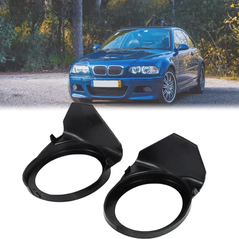 Couvercle de Phare Antibrouillard Avant pour BMW Série 3 E46 M3 M-dehors 2001-2006, 2 Pièces