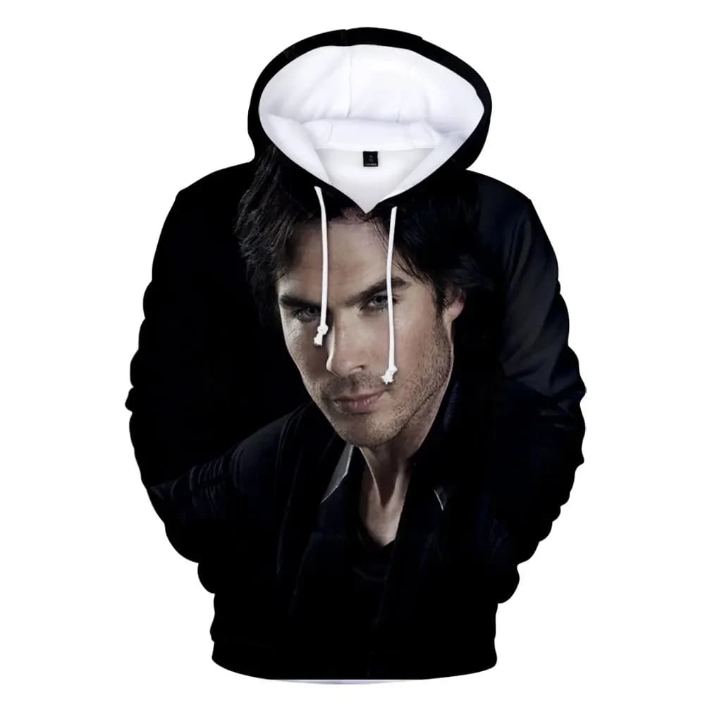 Sweat-shirt à capuche pour hommes et femmes, décontracté, avec les journaux du Vampire