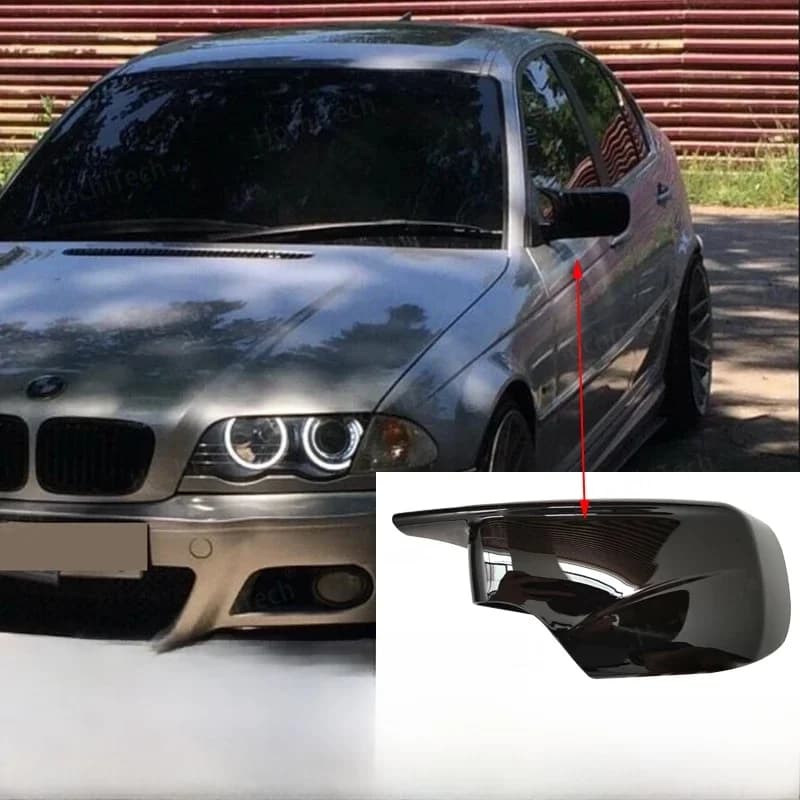 Couvercle de rétroviseur latéral de porte latérale de voiture, pour BMW E46 316i 318i 318d 320d 320i 323i 325i 328i 330d 330i 330xi 1998 – 2005 ABS