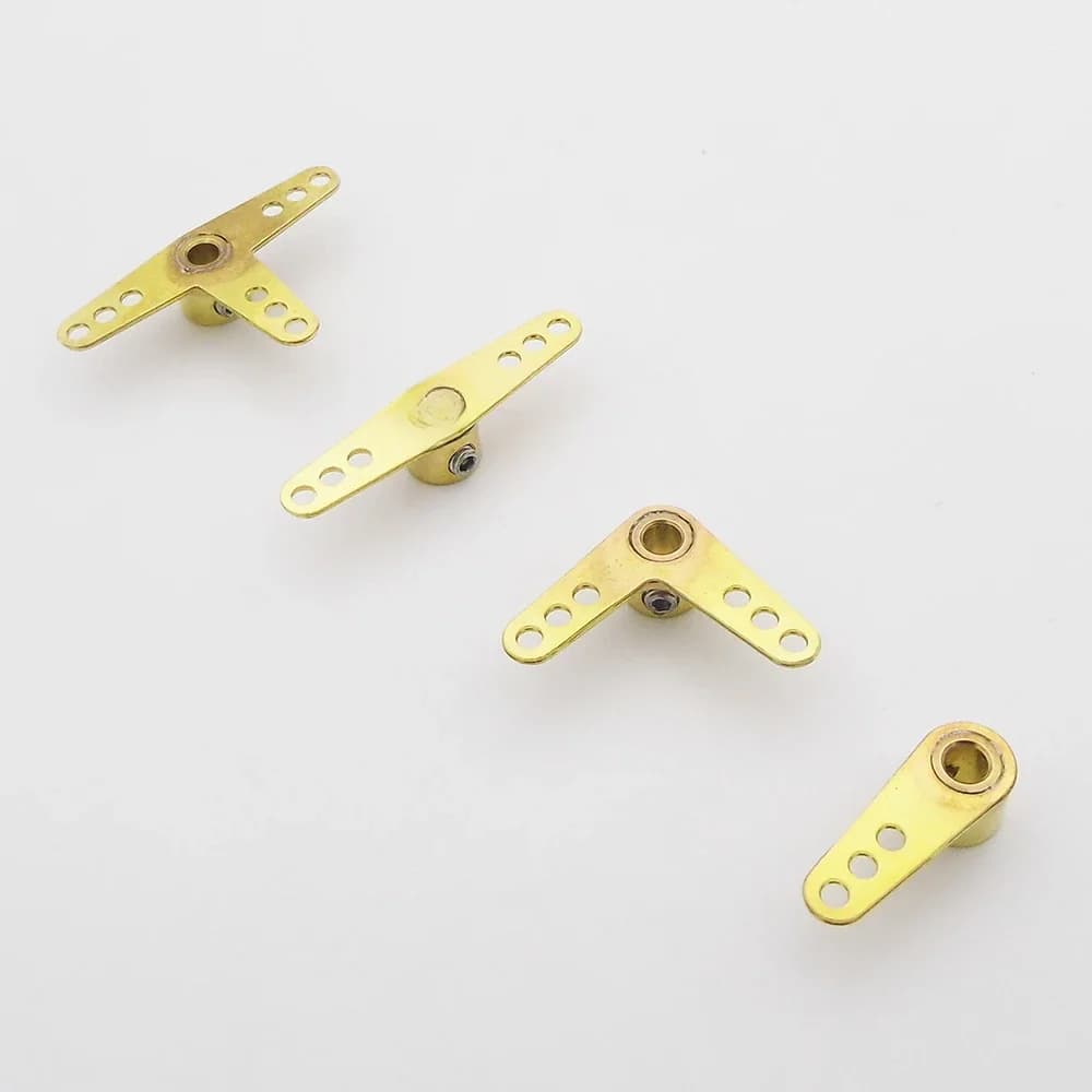 1 pièce Bras de direction en cuivre 3mm pour servo, extrémité de biellette de liaison pour axe de 3mm, pour bateau RC et modèle marin