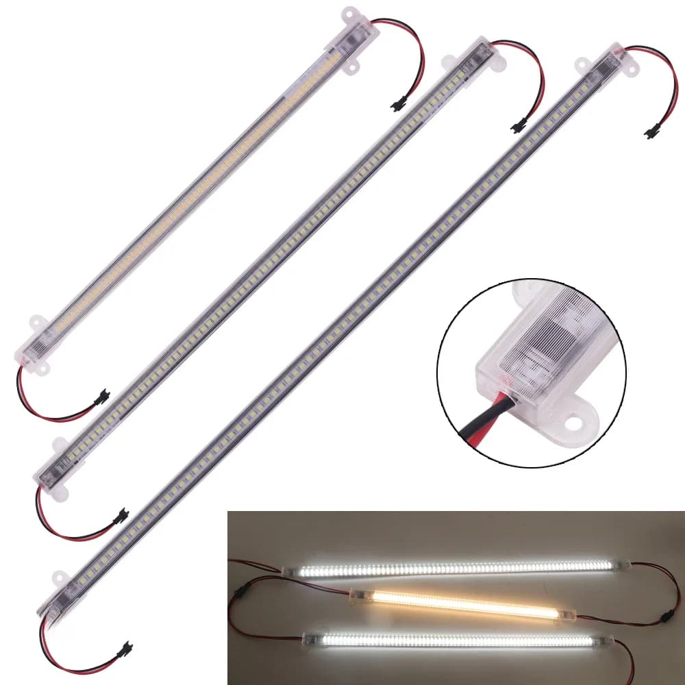 220V Led bandes rigides 30/40/50CM 72LED s cuisine sous armoires projecteur Fluorescent Tube lampe Super lumineux barre lumineuse