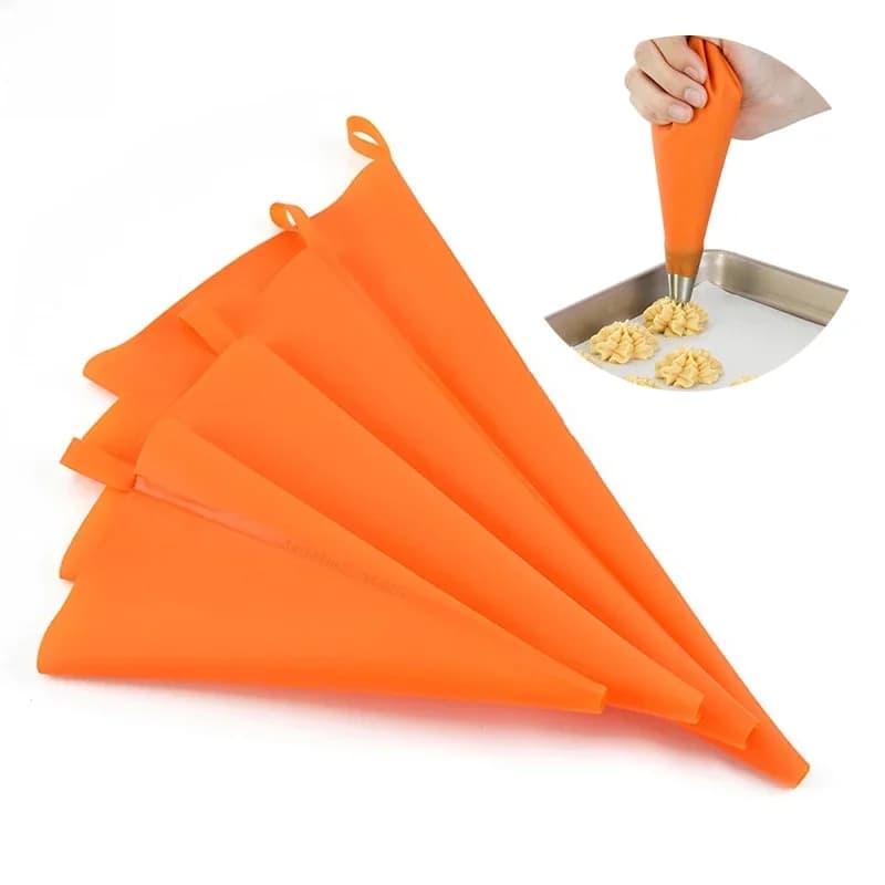 Sac en silicone réutilisable pour décoration de gâteaux, 1 pièce, accessoire de cuisine, DIY