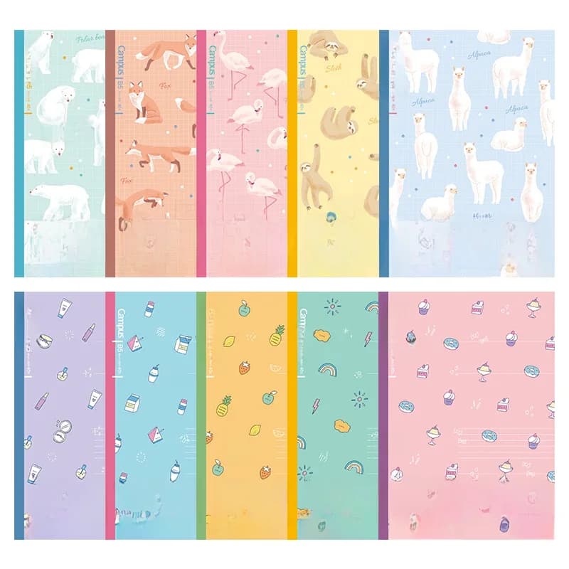 Japon KOKUYO Campus Notebook WCN-CNB3419 8mm ligne pointillée 5mm carré plusieurs Styles de couverture