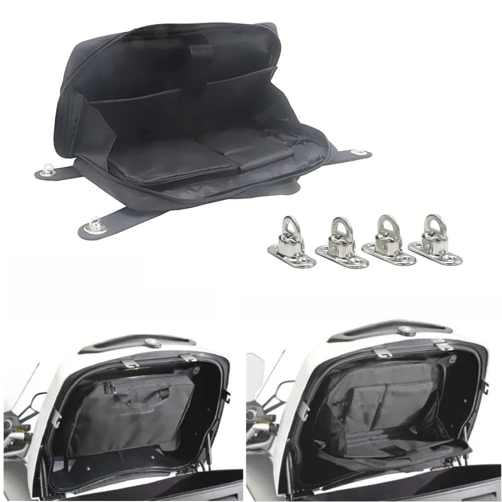 Sac de rangement noir Tour Pak Motorcycle EvaluLid, BMW K1600ightK1600GTL, R1250RT, Runow RT LC, 2021, 2019, 2018