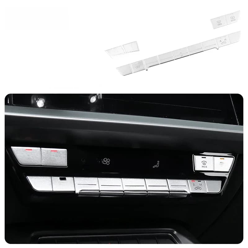 Garniture de couverture de décoration de bouton de climatisation de Console automatique, autocollant de bouton de ventilation pour Audi A3 A3L 2021, accessoires d'intérieur de voiture