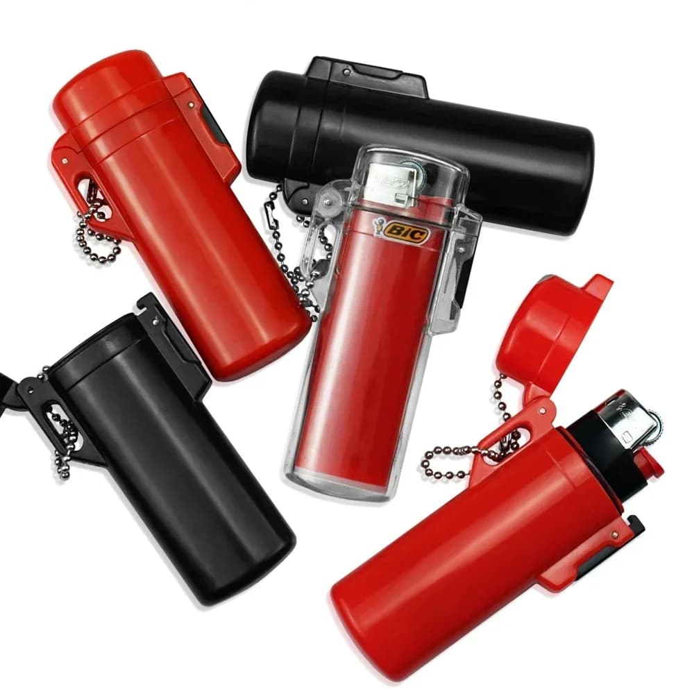 Boîtier de briquet étanche en plastique de haute qualité, manchon de briquet à gaz et à huile pour briquet BIC J3, accessoires pour fumer, Gadget cadeau pour hommes