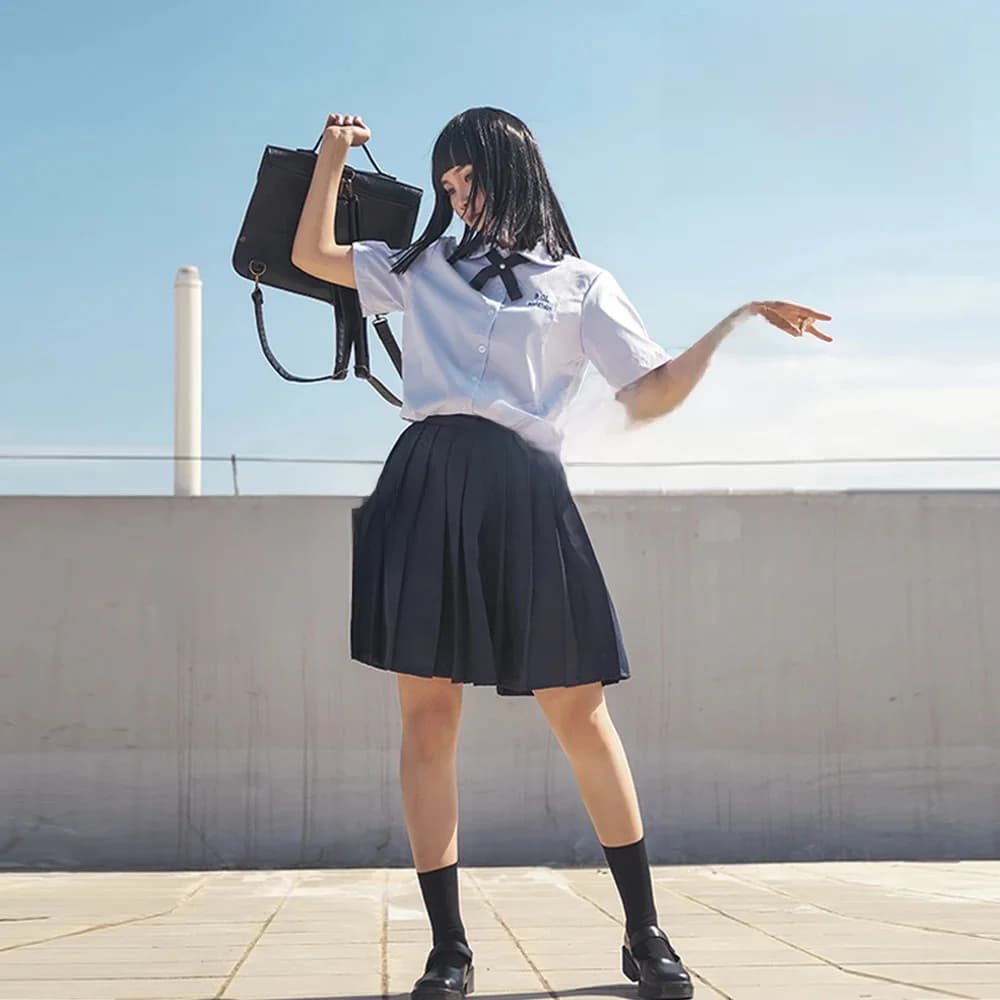 Costume de cosplay Nanno pour fille, uniforme scolaire, jupe d'étudiante, uniformes scolaires thaïlandais grande taille HSIU