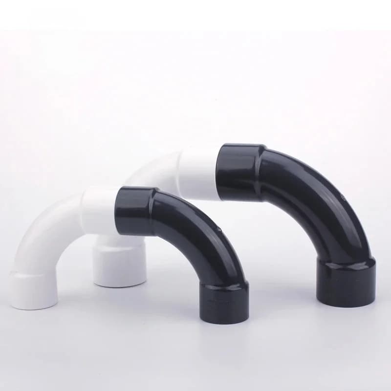 Flowcolor UPVC 20-63mm croissant de lune connecteurs coudés raccords de tubes d'irrigation tuyau de réservoir d'aquarium adaptateur en PVC