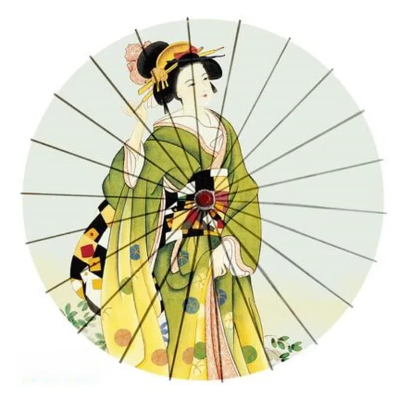 Ombrello-Parapluie japonais pour femme, aucun imperméable, danse, crème solaire, chinois, décoration de toit, Regenschirm