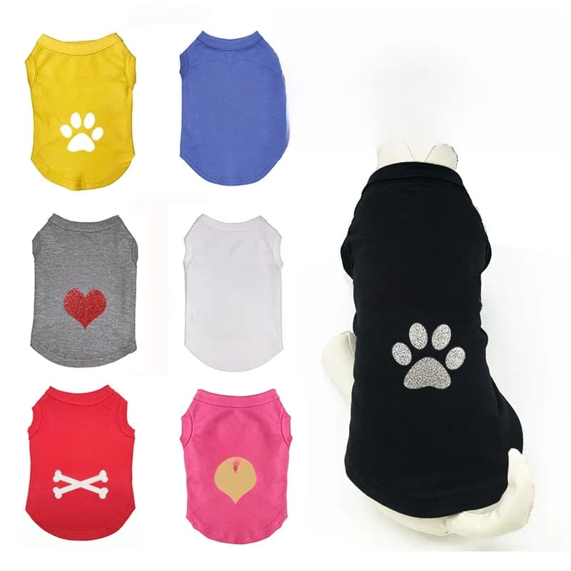 Chemises personnalisées pour animaux de compagnie, vêtements d'été pour chiot, identification de chien personnalisée, mignon, coloré, bricolage, nom, logo, vêtements pour animaux de compagnie, mode