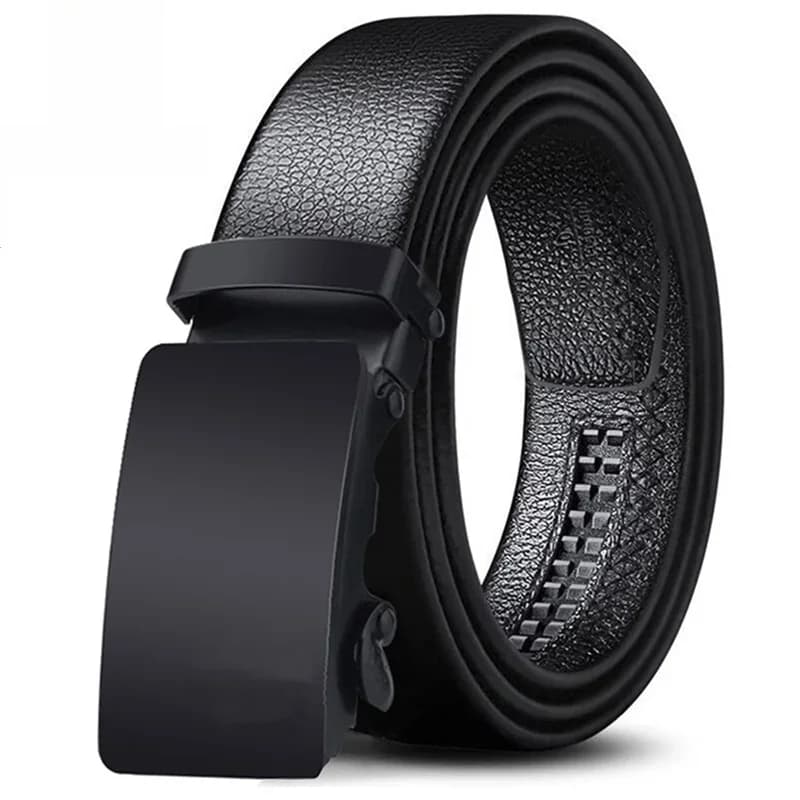 Ceinture pour hommes en cuir de luxe avec boucle automatique, ceintures de haute qualité pour hommes, pour le travail, les affaires, les occasions décontractées, ZDP001A