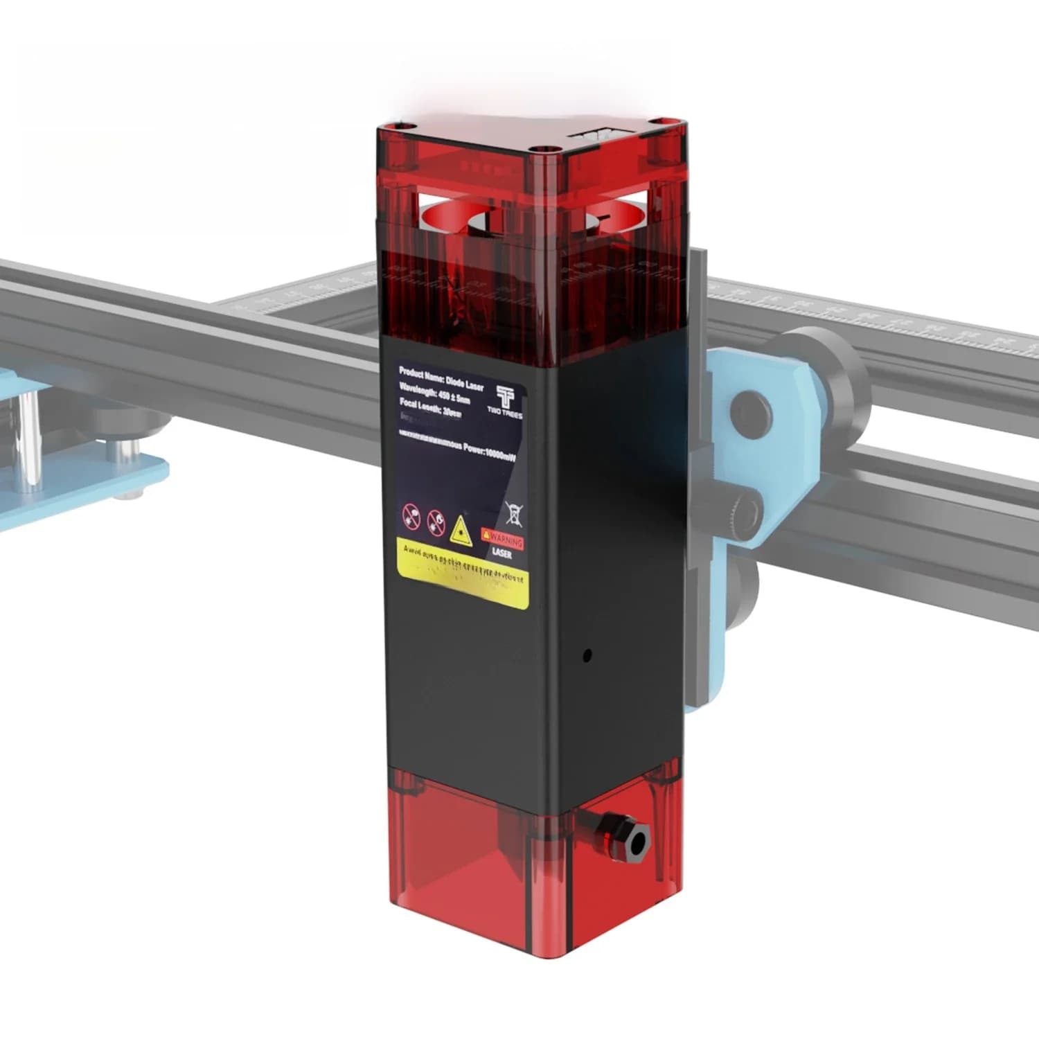 Twotrees-Tête Laser Bleue de 40W et 80W, 450nm, Machine de Gravure et de Découpe, Outils pour le Bois