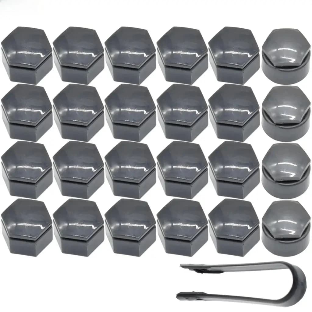 Ensemble de couvercles de boulons d'écrou de roue gris avec extracteur, Opel, SachHolden, Insignia, Chevrolet, Vectra, Buick, Regal, 2010-2017, 24x22mm