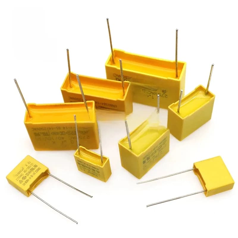 Condensateur de sécurité 275VAC X2, 10 pièces, 275V, 10mm, 15mm, 22.5mm, 27.5mm, 0.022UF, 0.047UF, 0.1UF, 0.22UF, 0.47UF, 0.68UF, 1UF, film en polypropylène