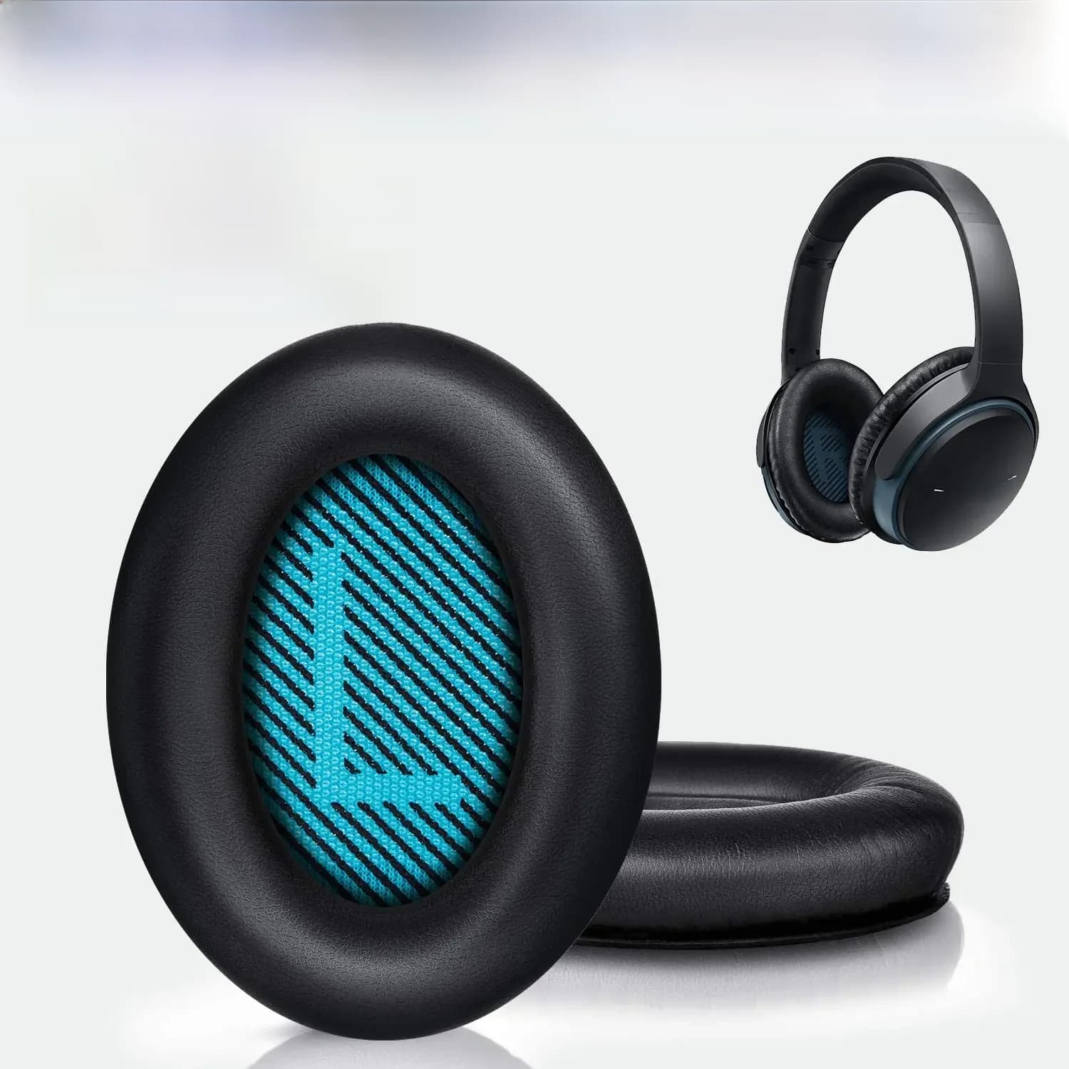 Kit de coussinets d'oreille de remplacement pour casque Bose, mousse à mémoire de forme, silencieux et confortable, QC25, compatible avec QC2, QC15, Ae2, Ae2i, Ae2w