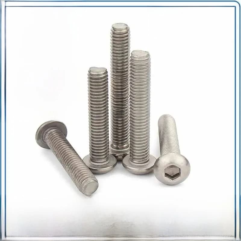 1/2/5 pièces M2 M2.5 M3 M4 M5 M6 M8 TA2 pur titane hexagone tête à six pans creux bouton Allen boulon Machine vis longueur 6-50mm ISO7380