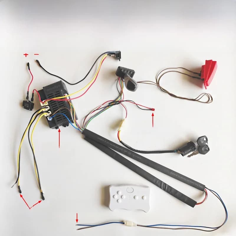 Kit de fils de commutateur de récepteur de télécommande Bluetooth pour enfants, bricolage modifié, auto-fabriqué, balade électrique sur la voiture, 2.4G, SFP, 12V, 24V