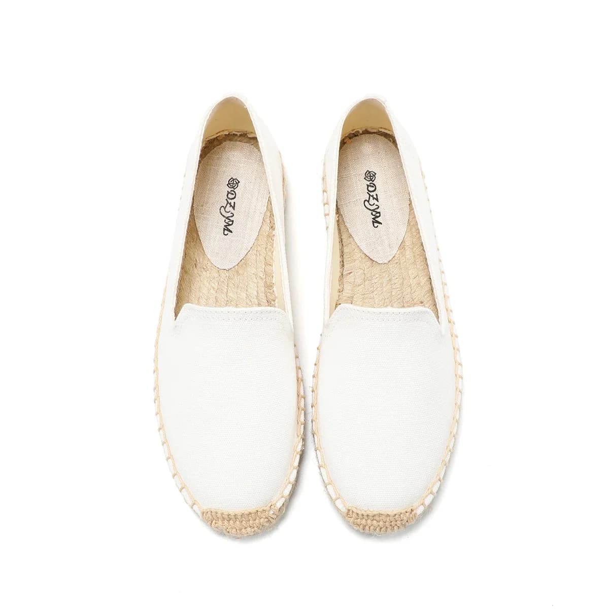 Nouvelle Arrivée : Espadrilles Plates Décontractées en Chanvre à Bout Rond et Semelle en Caoutchouc pour Femme – Collection Printemps/Automne