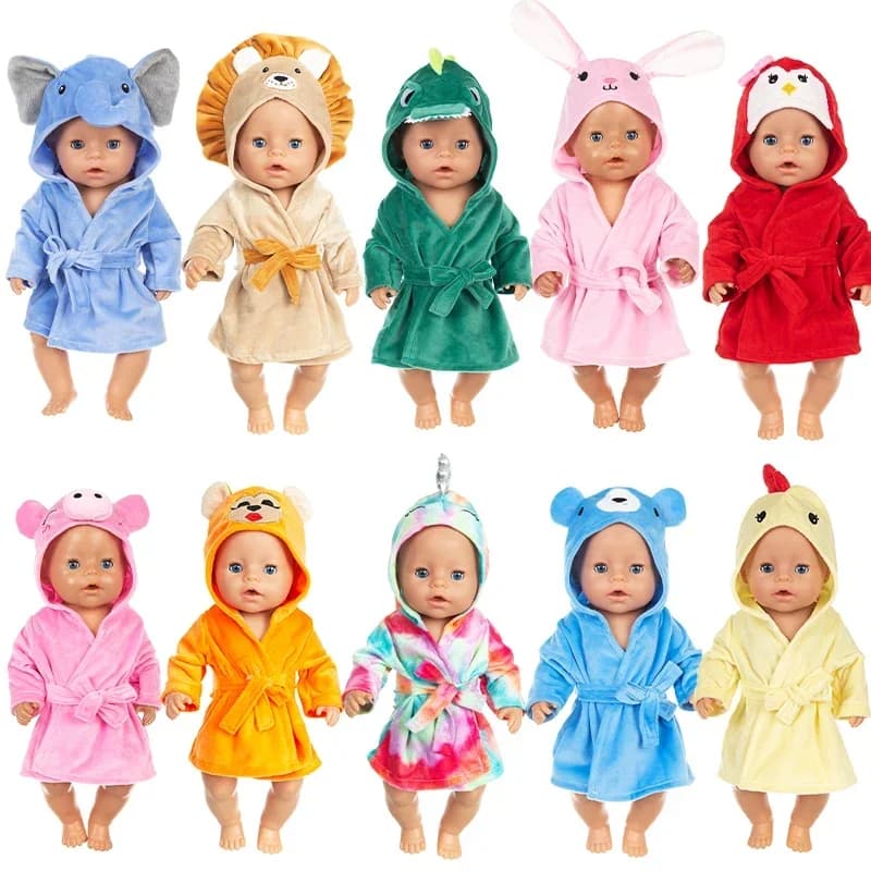 Peignoirs de bébé au beurre, vêtements de poupées Reborn, vêtements de nuit, 16 po, 17 po
