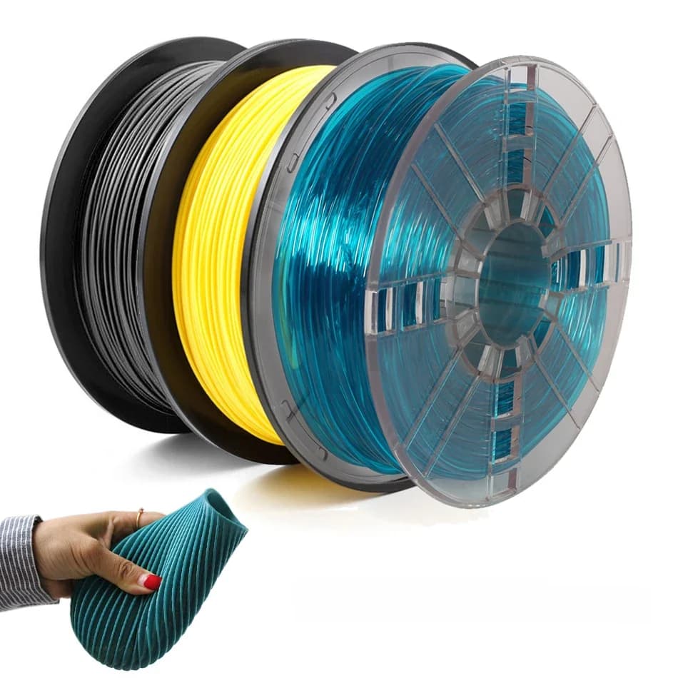 Filament d'impression 3D Flexible en TPU, 1.75mm, sans bulle, Non toxique, pour imprimante 3D par Sublimation, matière plastique, Filament TPU 0.5KG/0.25KG