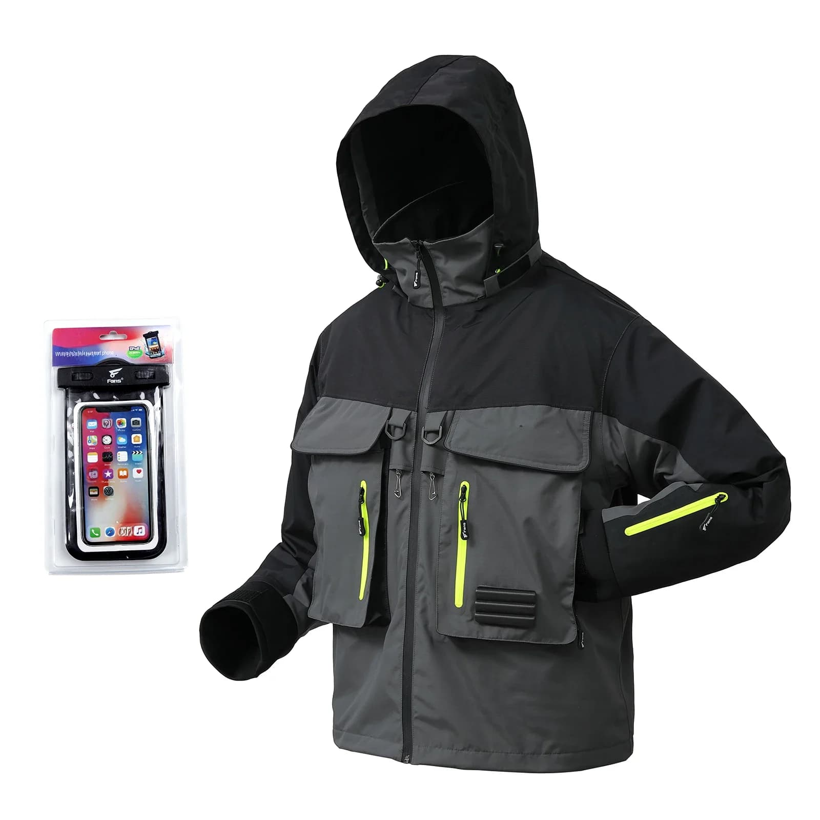 8GérFishing-Vestes de pêche imperméables pour hommes et femmes, vestes de pluie respirantes, pataugeoire