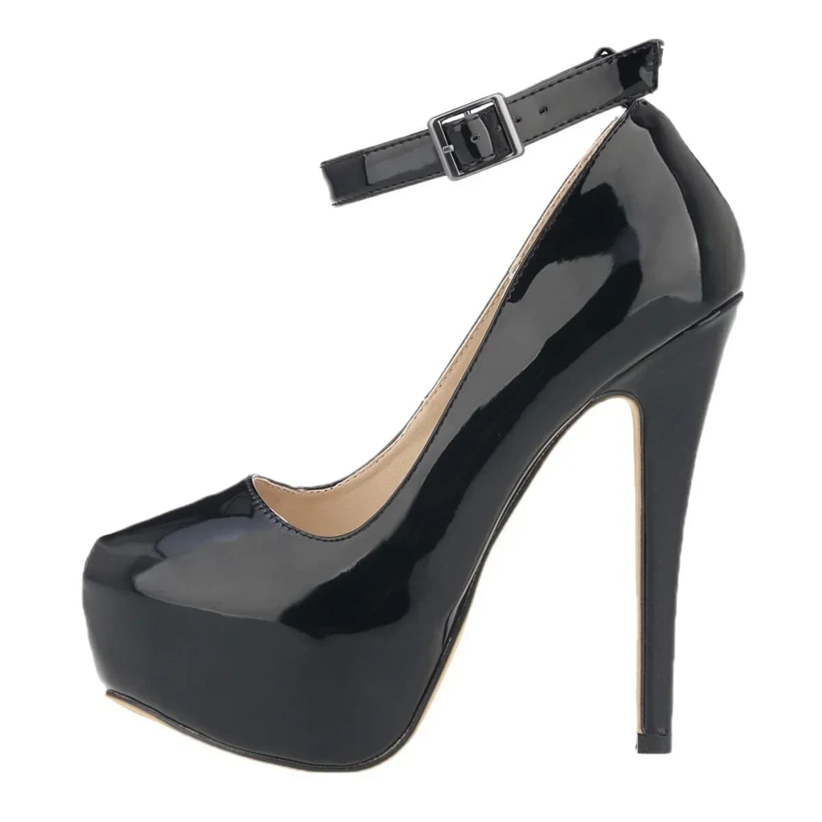 Escarpins à talons hauts pour femmes, 14cm, cuir verni, rouge, sexy, grande taille, nouvelle collection