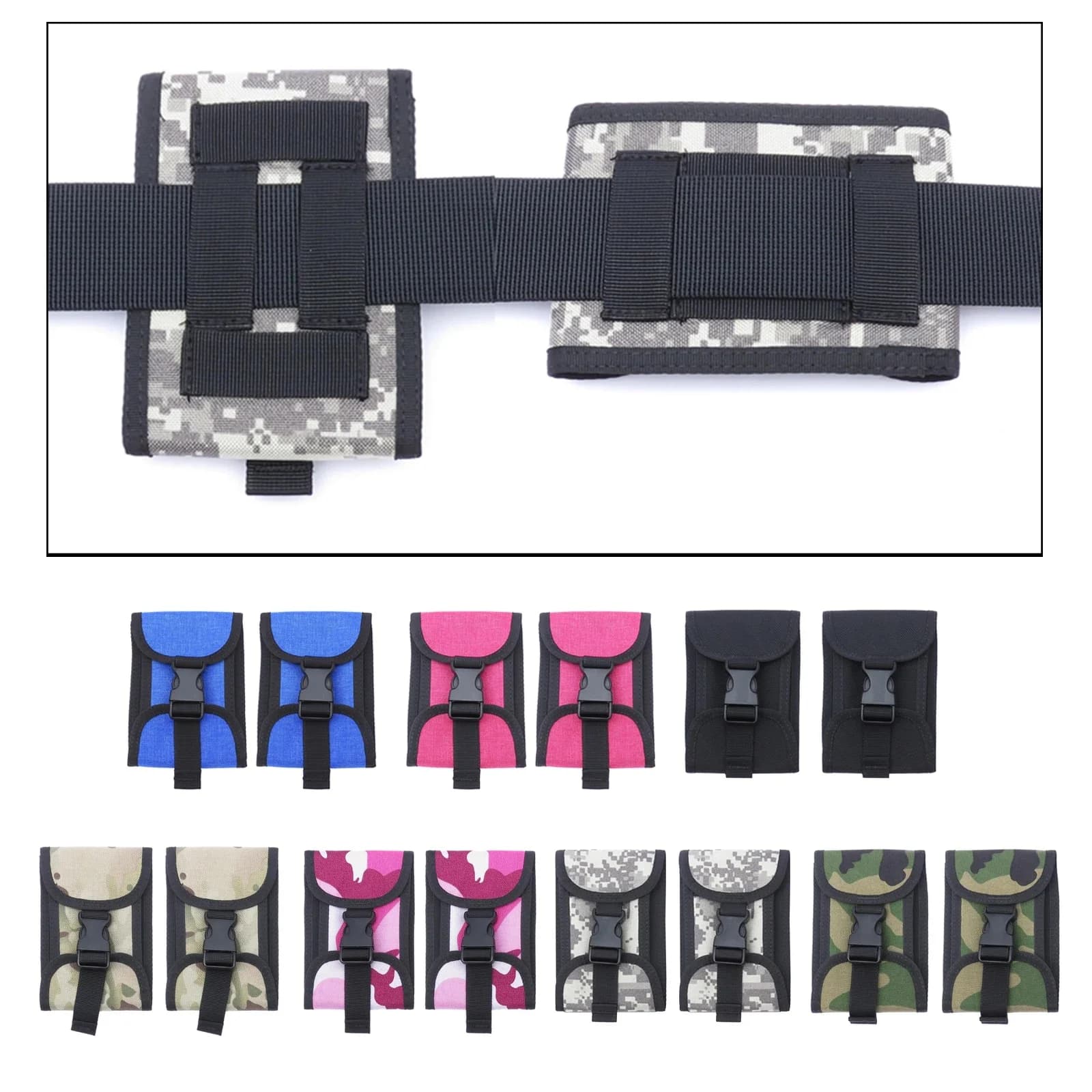 Pochettes de poids pour plongée sous-marine, porte-sac vide, plaque arrière de plongée en apnée, Donut, ceinture de poids, pochette 2kg/ 5lb, boucle à dégagement rapide
