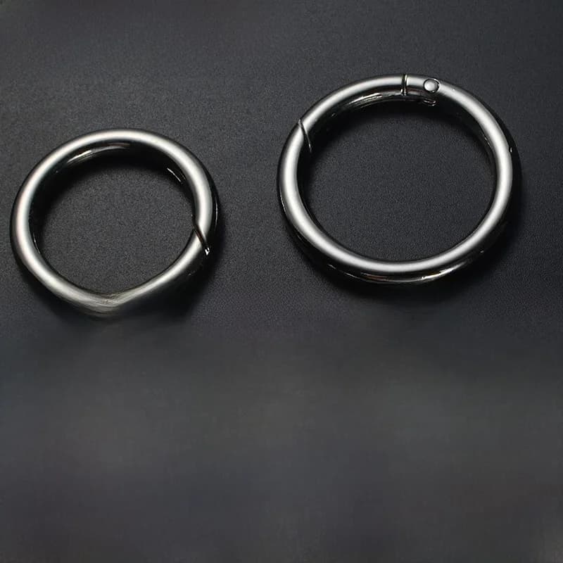 QOONG-Porte-clés à boucle d'ouverture pour hommes et femmes, porte-clés à ressort, porte-clés JOKey, accessoires créatifs, haute qualité, Q09, 3 pièces