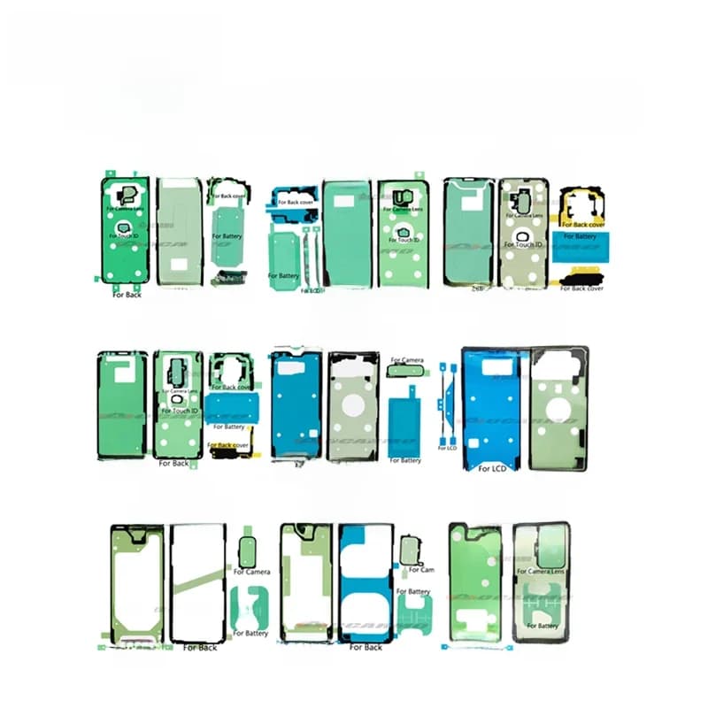 FullSet adhésif étanche pour Samsung Galaxy S8 S9 S10 S22 Plus S20U S21FE S9 + écran LCD couvercle de batterie arrière autocollant bande colle