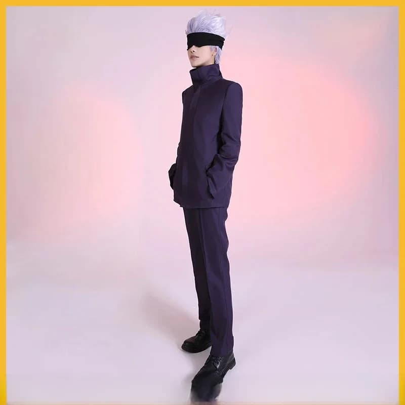 SBluuCosplay-Costume de Cosplay Satoru Gojo, Tenue d'Halloween, Uniformes de Carnaval sur Mesure
