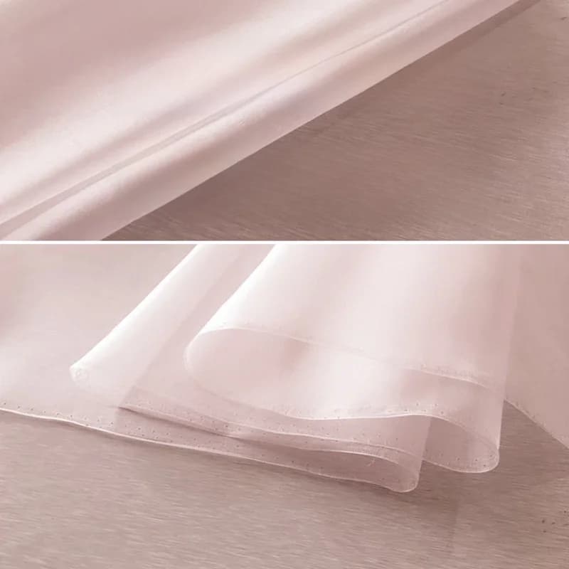 Tissu rigide en organza de couleur unie, Mulberry Inj6 Momme, largeur de 100% cm au mètre, 140cm, 1 m, CC008