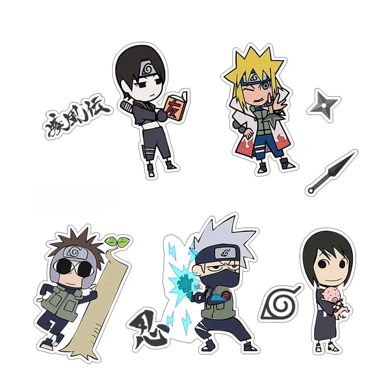 Autocollants Cosplay de Brdwn NARUTO, pâte à coller, Hyuga HinMiSai Gaara Rock Lee Nara Shikamaru Q ver, autorisation officielle