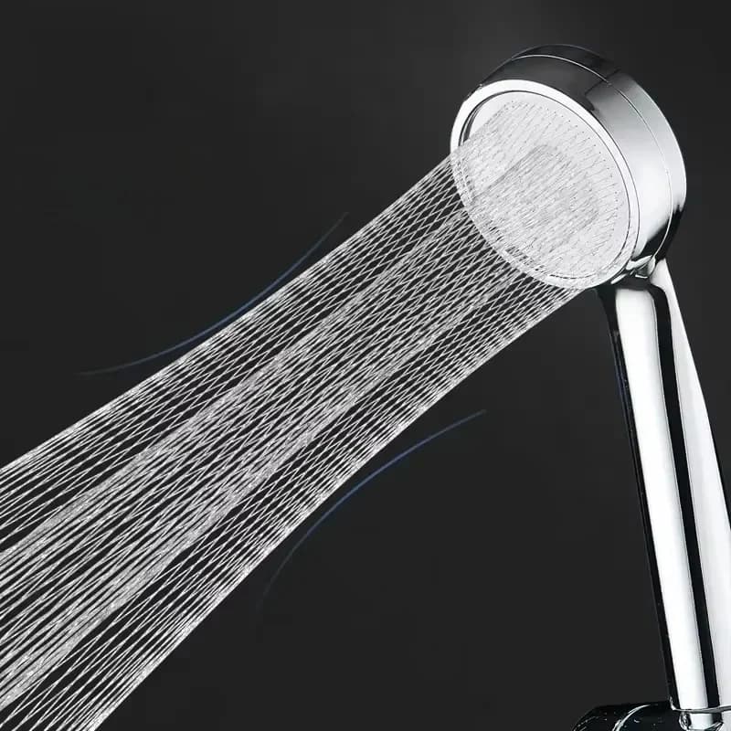 Pommeau de douche à haute pression, économie d'eau, accessoires de salle de bain, support chromé ABS, pommeau de douche, accessoires de salle de bain
