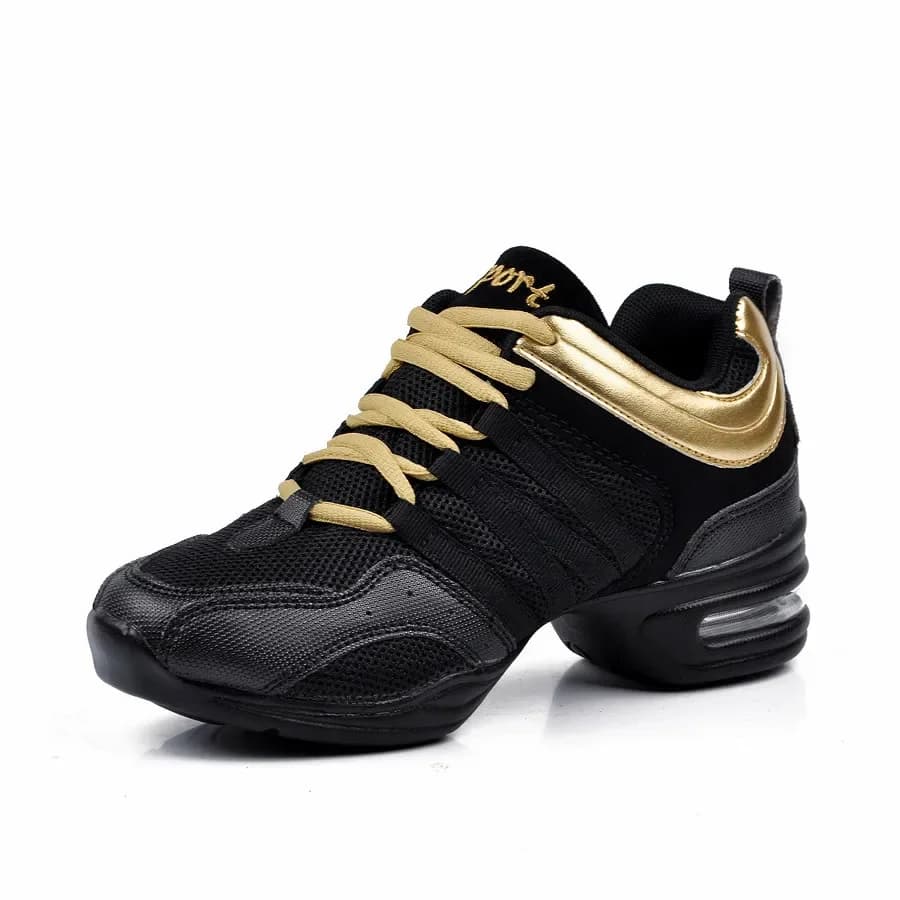Chaussures de danse caractéristiques de sport chaussures de danse moderne Jazz semelle souple chaussures de danse souffle baskets pour femme chaussures d'entraînement