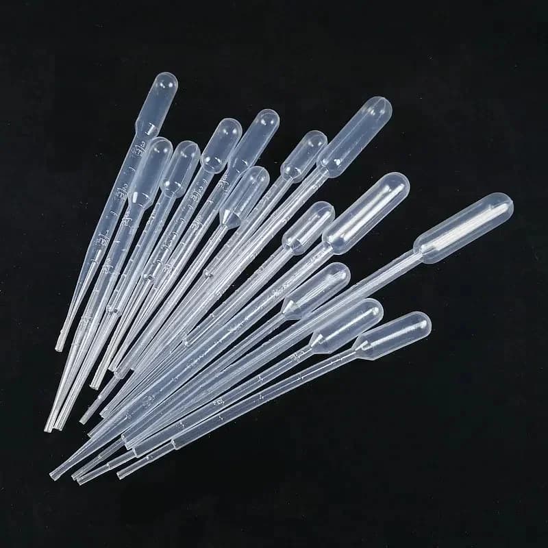 Pipette Pasteur en plastique jetable, compte-gouttes transparent, 100 à 500 pièces, laboratoire 0.2ml 0.5ml 1ml 2ml 3ml 5ml 10ml
