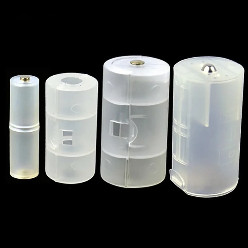 Adaptateur de batterie de cellule 2AA à D, boîtier de support, commutateur de convertisseur, adaptateur de piles AA à D, boîte de piles AA à C, boîte de taille AAA à AA