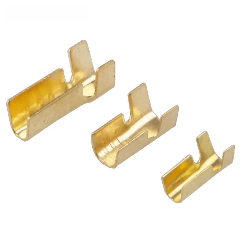 50 pièces de bornes à sertir en forme de U, connecteurs de fil en laiton, têtes de câblage 452-1 452-2 451-3 0.2-2mm2