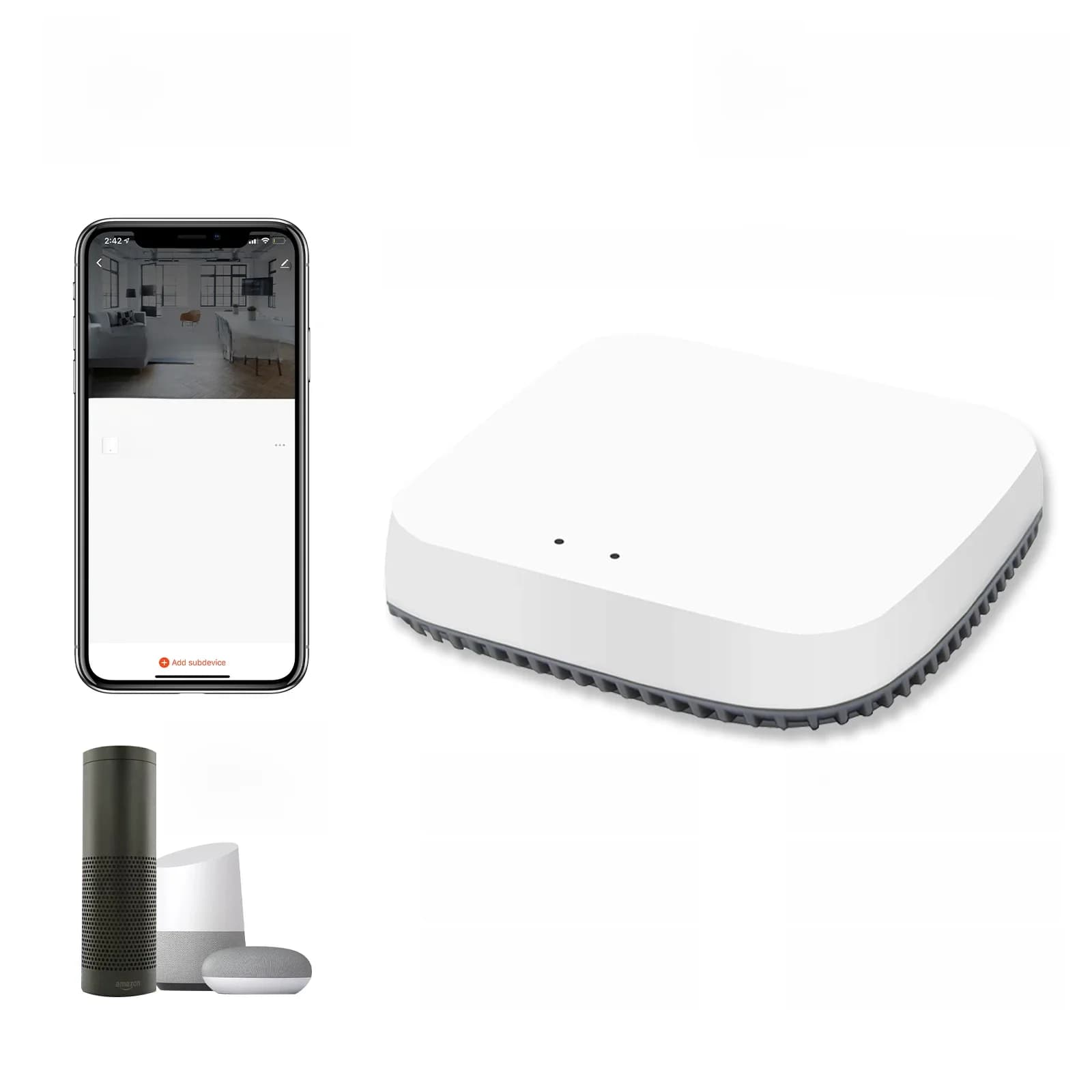 BSEED Zigbee Gateway, commutateur intelligent sans fil, compatible avec l'application Tuya Smart Life, Google Alexa