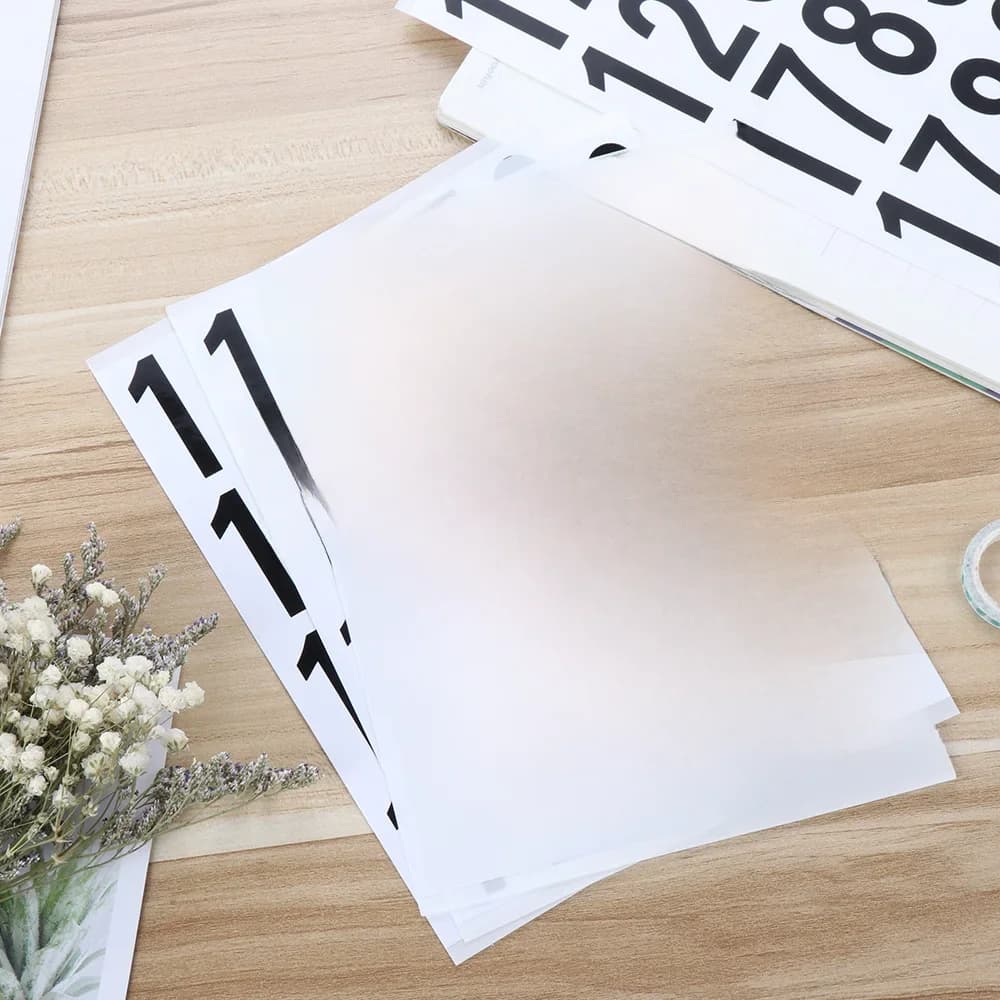 Autocollants de chiffres d'étiquette noire auto-adhésifs, étiquettes de chiffres imperméables, signe de boîte à lumière, école, bureau, décoration de la maison, livraison directe, 10 feuilles
