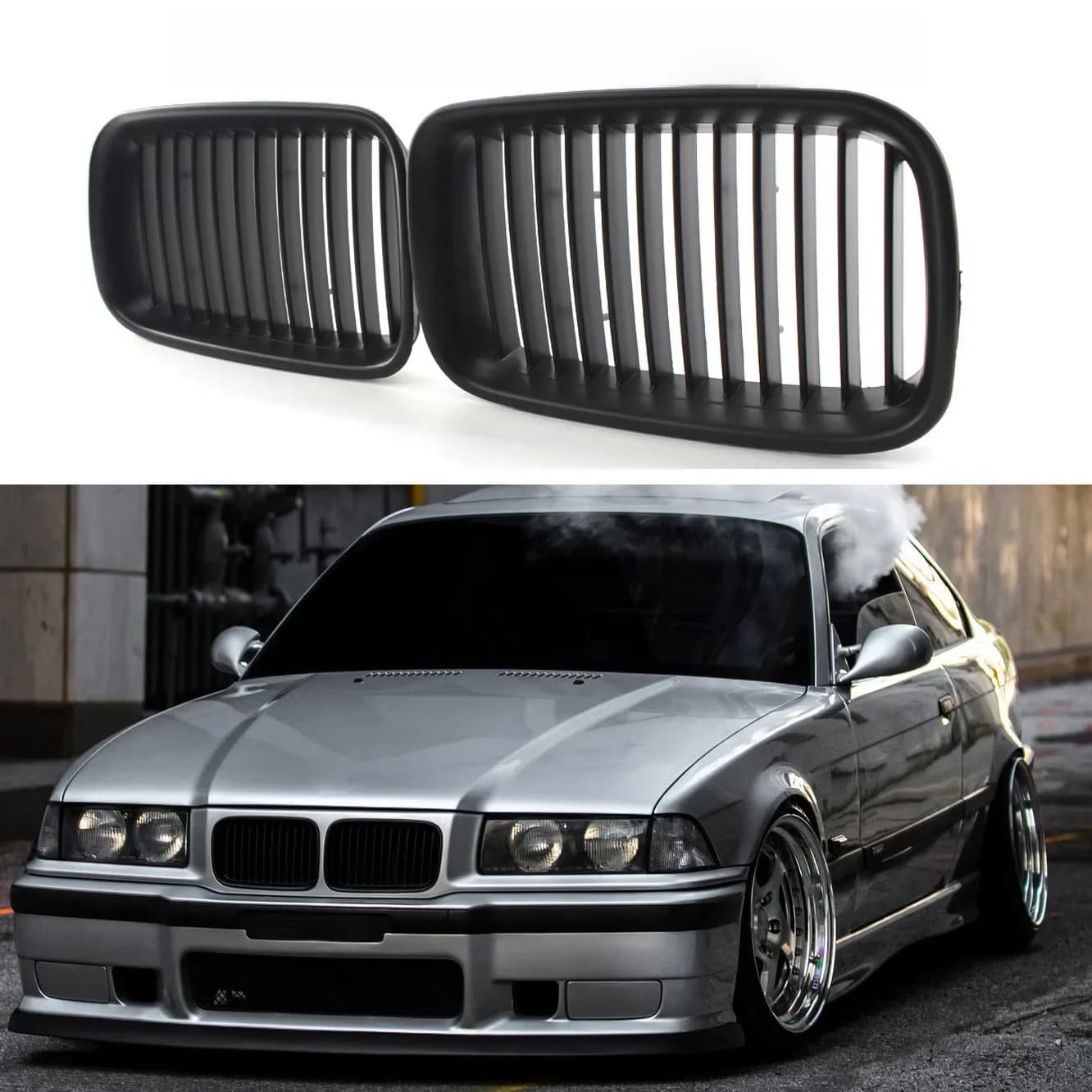 Calandre noire ABS de remplacement avant, pour BMW E36 1994 1995 1996 318i 323i 325i 320i 328i