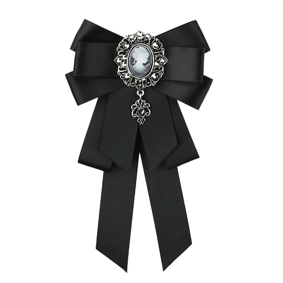 Broche à nœud en tissu rétro fait à la main, ruban strass, épingles à revers pour cravate, costume pour hommes, col de chemise, bijoux cadeaux de fête de mariage