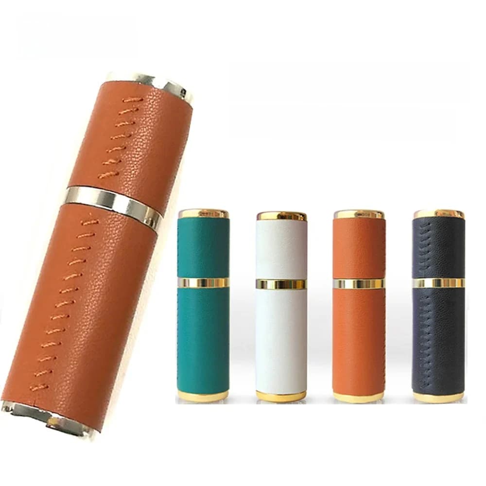 Bouteille de sexuellement Portable de Qualité Supérieure, Travail Manuel, en Cuir, Mini Pulvérisateur de Luxe, Atomiseur, Taille de Voyage
