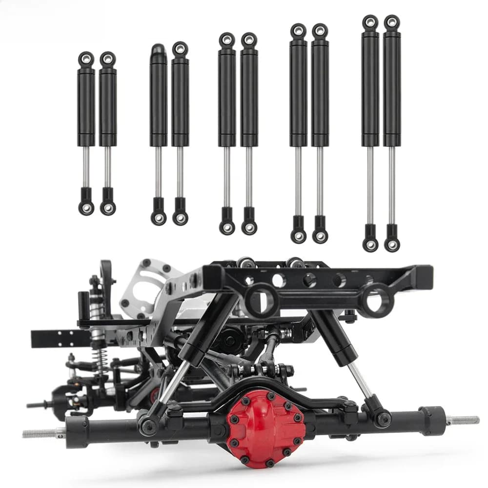 AXSPEED-Amortisseur en métal 80/90/100/110/120mm, 1/2/4 pièces, pour 1/10 RC inoler Axial SCX10 90027 90046 D90 TRtage Wraith