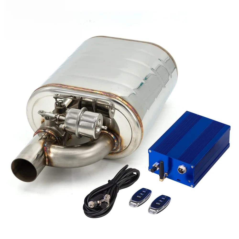 Silencieux d'échappement électrique en acier inoxydable, 2 ", 2.5", 3 pouces, avec Valve de décharge, découpe, ensemble de télécommande ou contrôle OBD