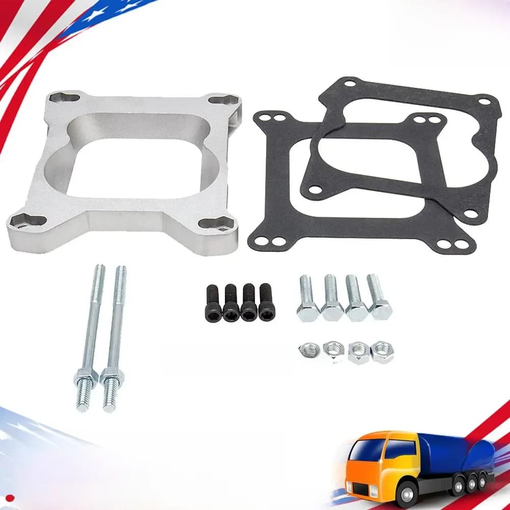 Adaptateur de Carburateur 4BBL, Plaque Carrée, Alésage AFB, Ril Edelbrock Quadrajet