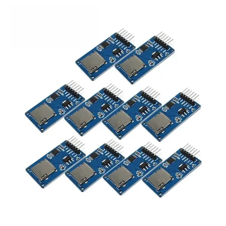 10 pcs/lot carte Micro SD mini module de lecteur de carte TF interfaces SPI avec puce de convertisseur de niveau pour arduino